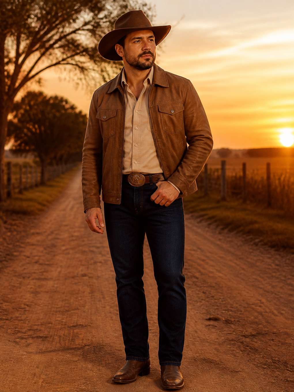 sertanejo romântico de videoclipe - exemplo de look sertanejo masculino
