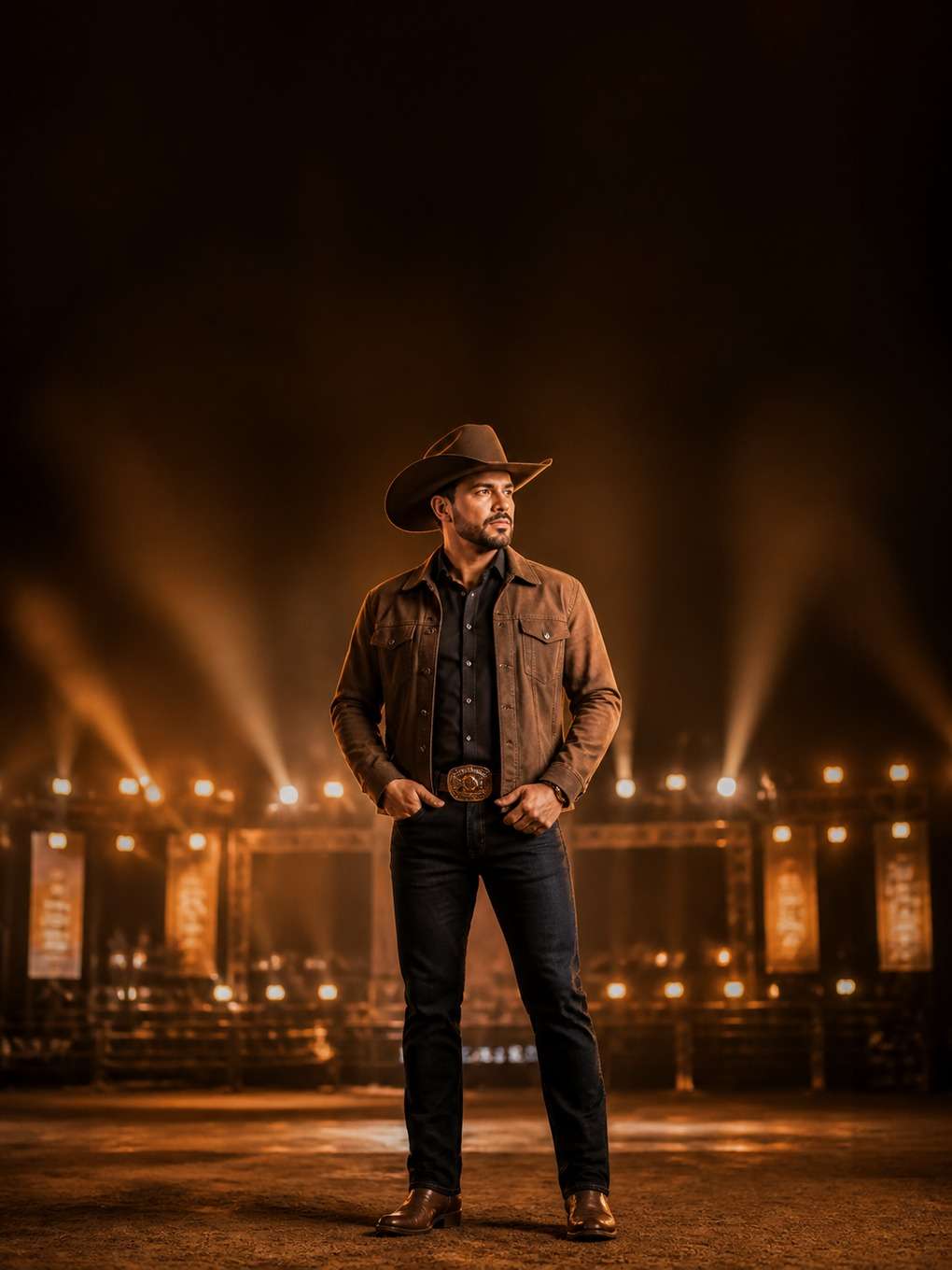 visual sertanejo para pôster de evento - exemplo de look sertanejo masculino