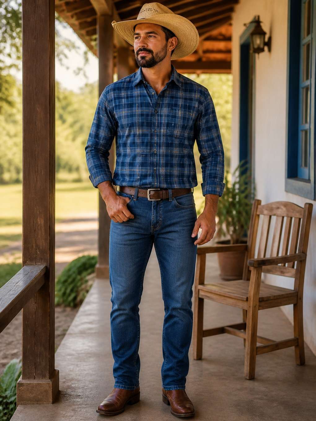 sertanejo raiz na varanda - exemplo de look sertanejo masculino