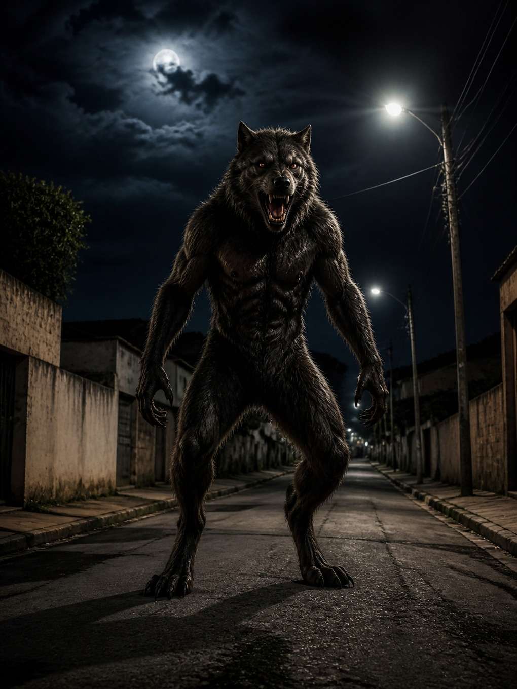 lobisomem brasileiro na periferia - exemplo de personagens do folclore brasileiro com