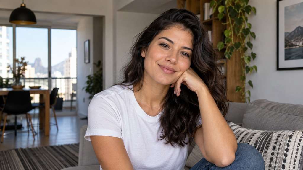 Retrato casual antes da versão milionária com IA