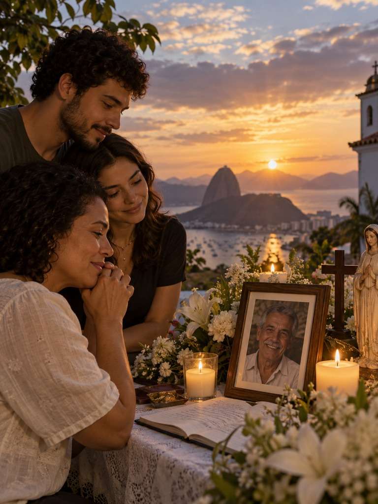 Céu crepuscular de homenagem gerado com IA