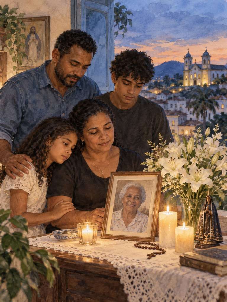 Ilustração suave de homenagem gerada com IA