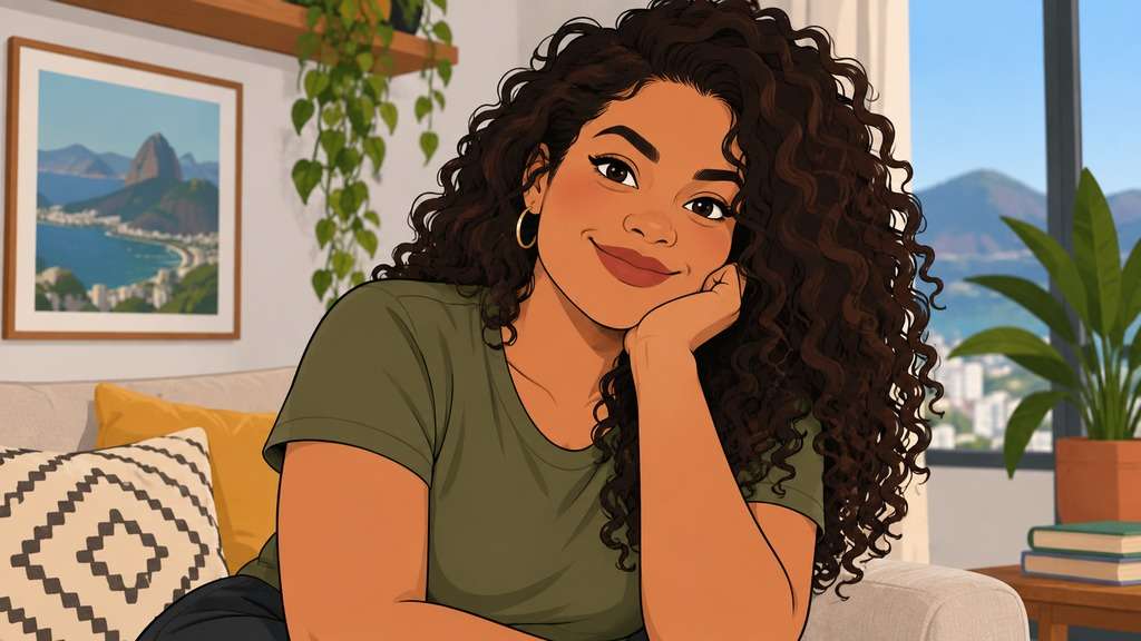 Retrato transformado em cartoon com IA