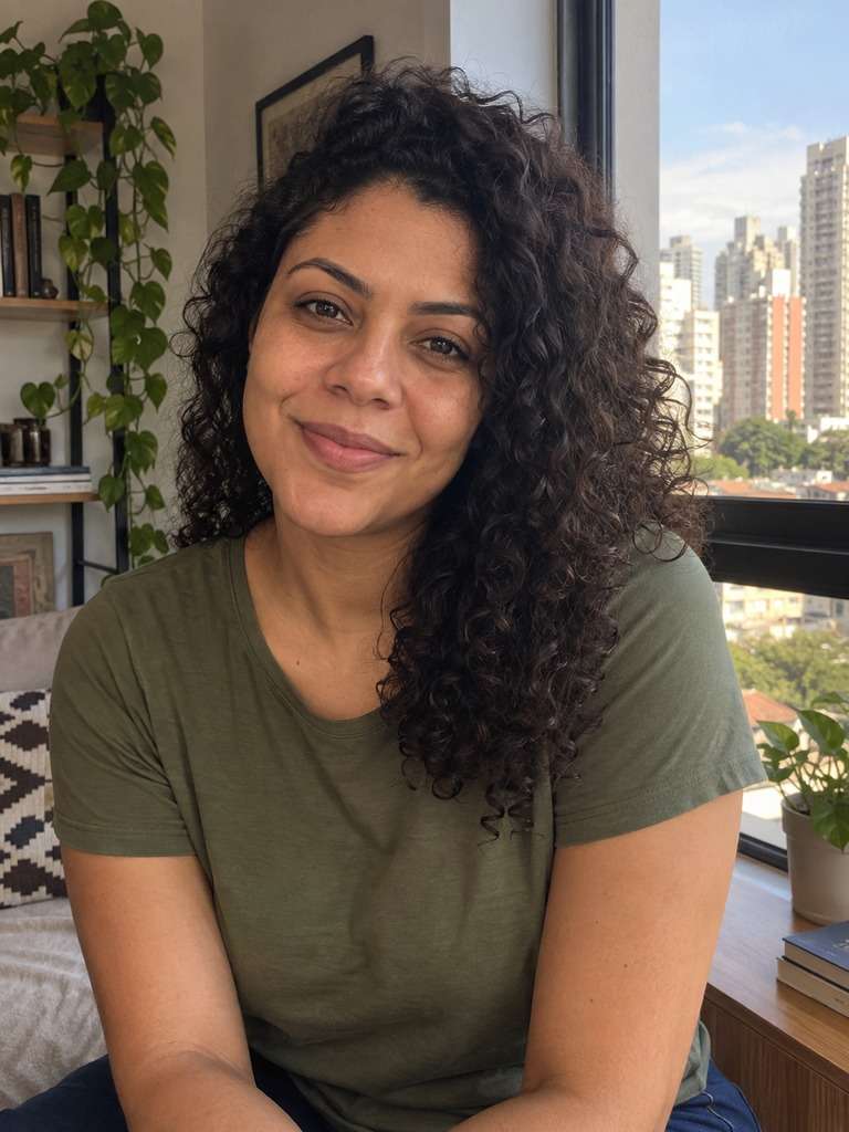 Retrato original brasileiro antes de transformar a foto em Catrina