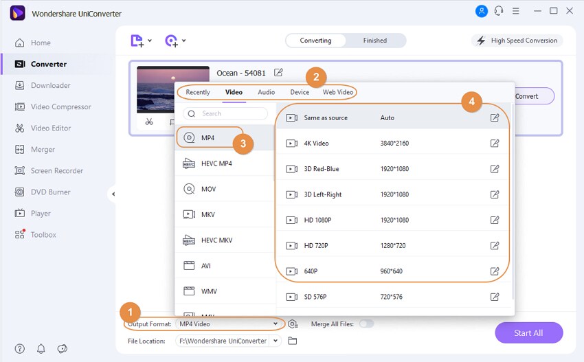 convert mov files to mp4