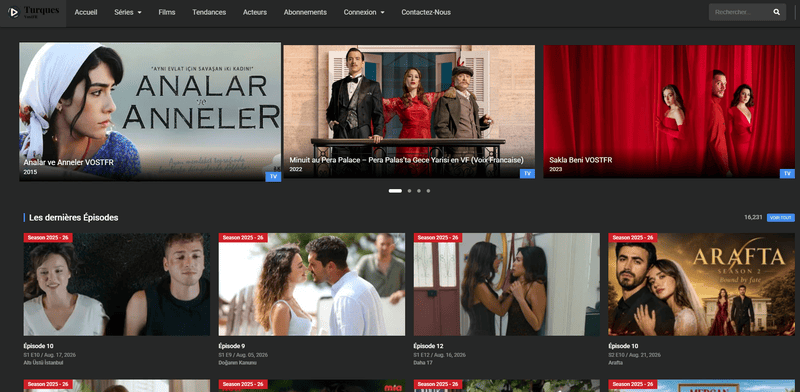 Séries turques avec sous-titres francaise sur truquesvostfr