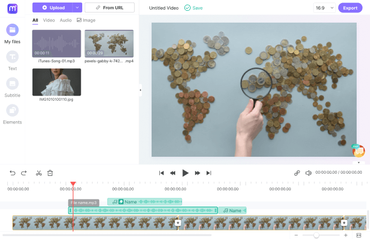 éditer de l'audio et de la vidéo sur la Timeline