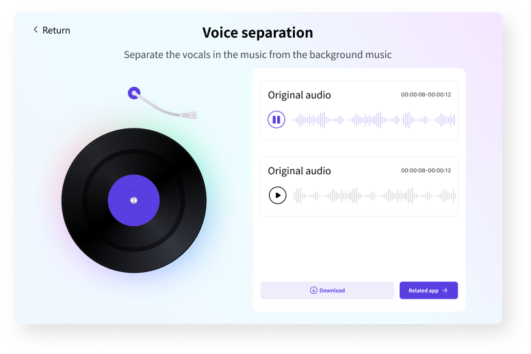 editar e exportar áudio com forma de onda de áudio