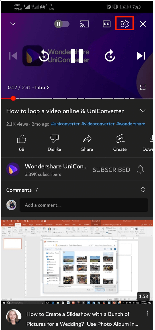 How to Loop  Videos on Mobile