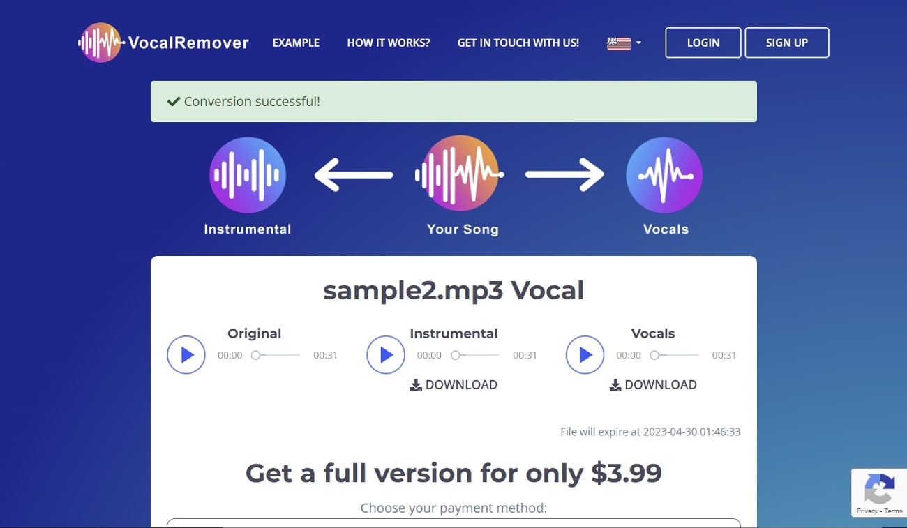 vocalremover online background remover