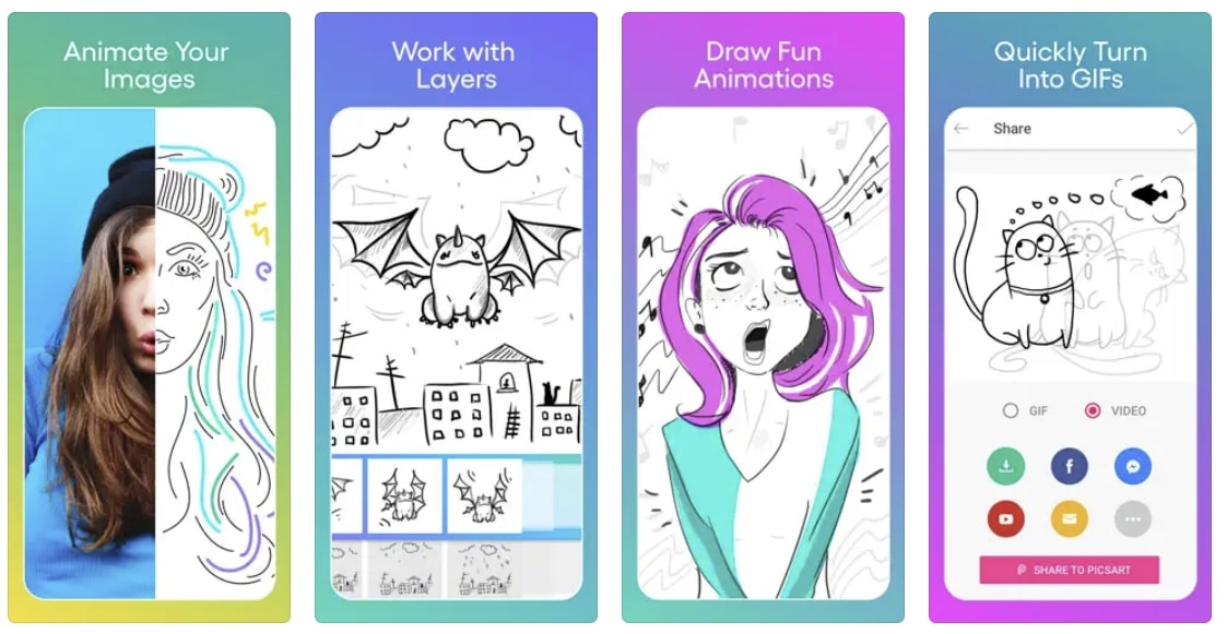picsart animator features