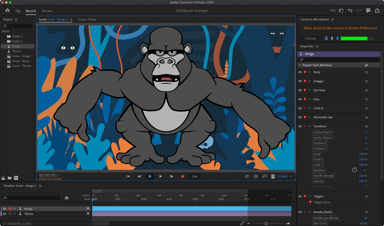 adobe character animator interface