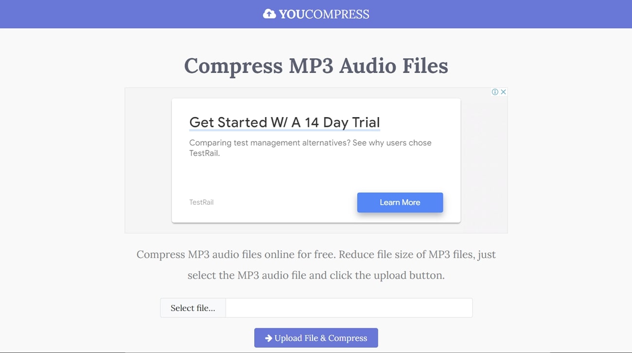youcompress online audio compressor