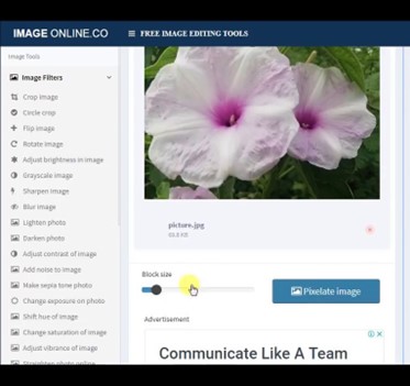 image online interface