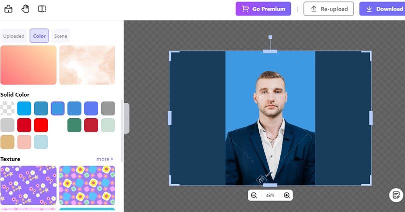 media.io image bg remover choose the background