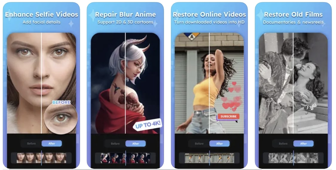 App zum Schärfen von Videos in hoher Qualität