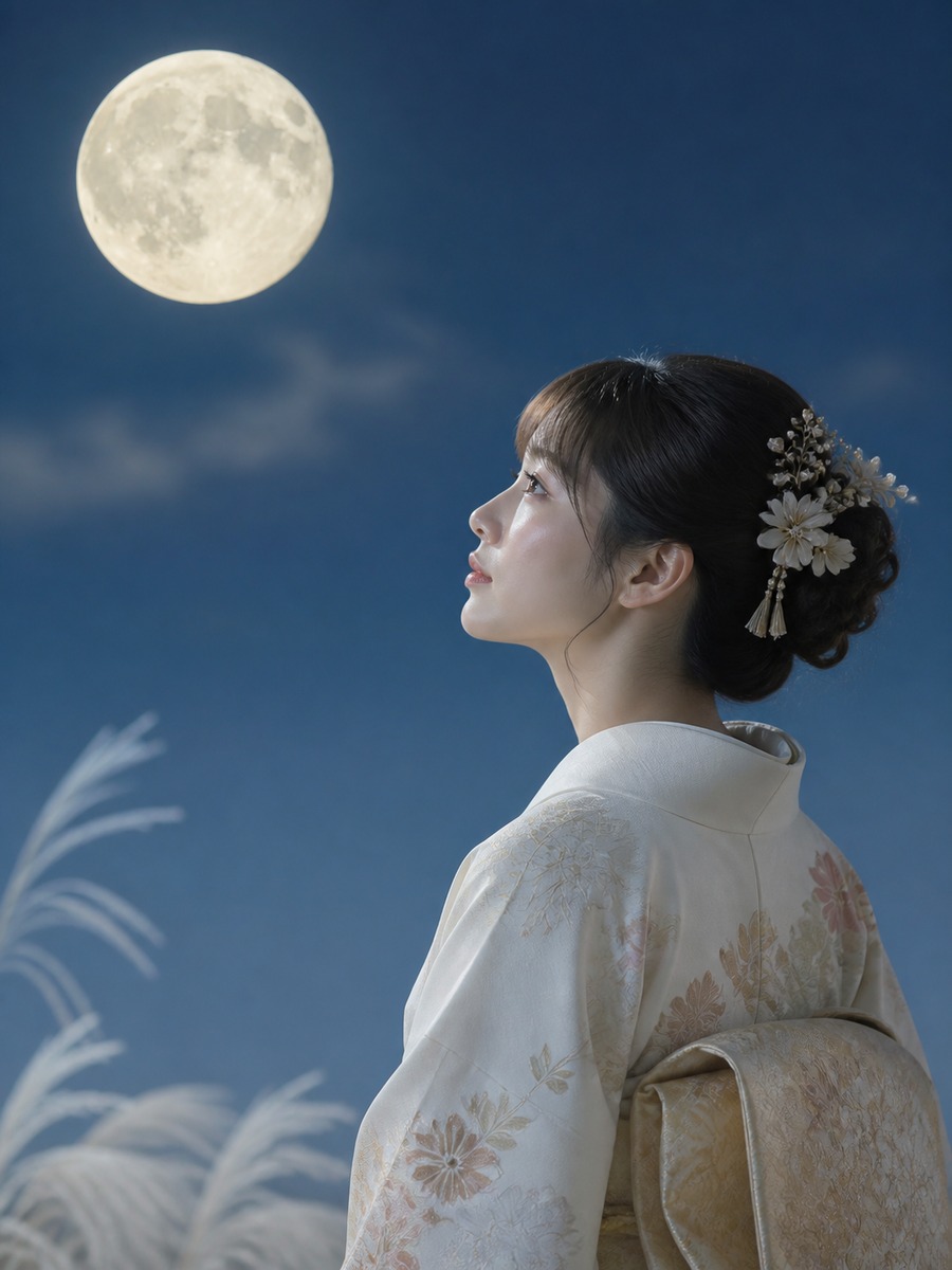 和服 × 満月 作例24の作例画像