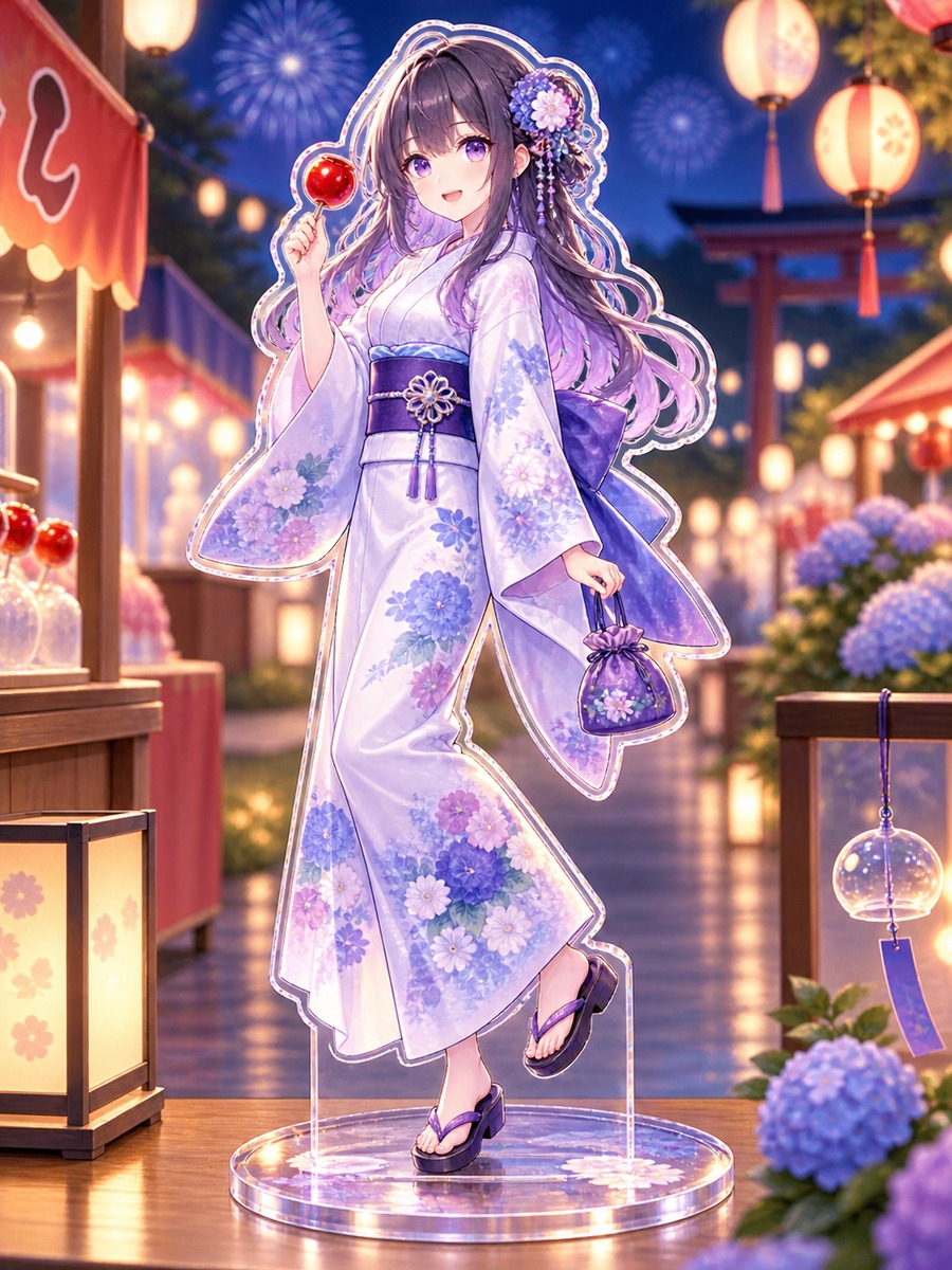 夏祭りの浴衣アクスタの作例画像