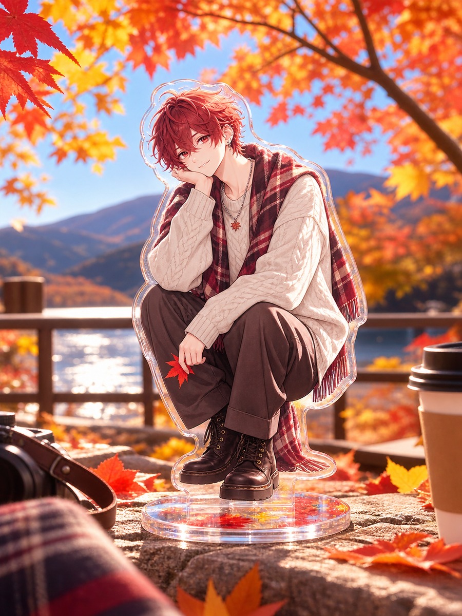 紅葉さんぽアクスタの作例画像