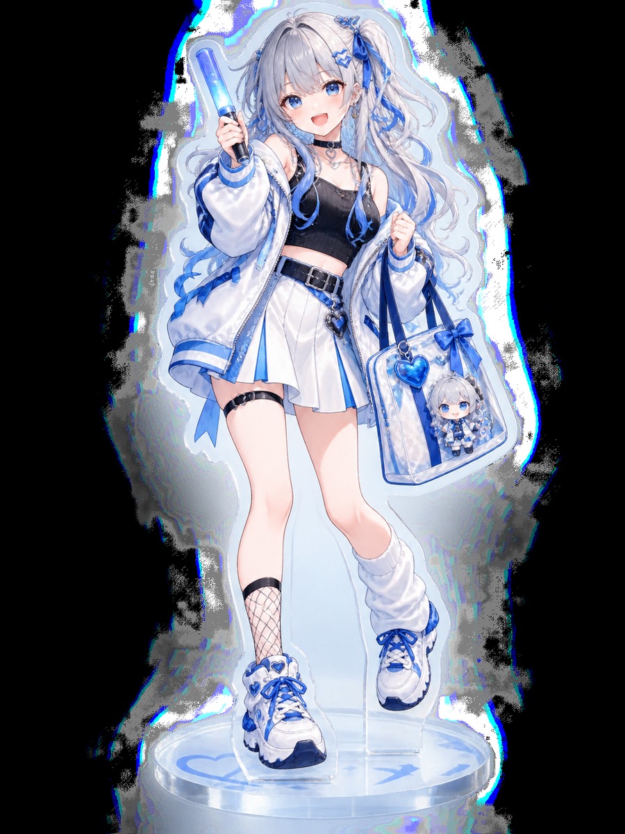 ライブ参戦コーデのアクスタの作例画像