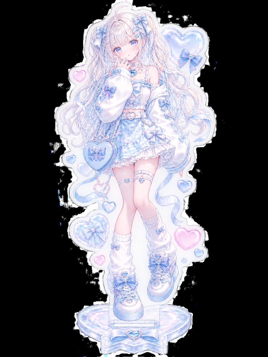 スマホケースに合うアクスタ風の作例画像