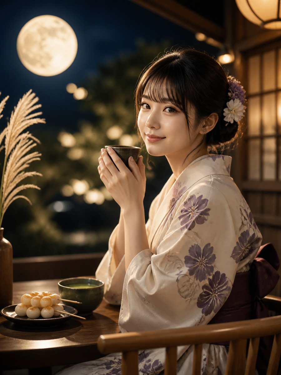 月見茶屋の和風写真の作例画像