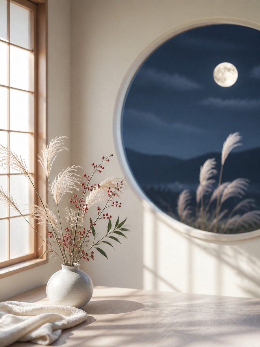 和風 月夜 作例1の作例画像