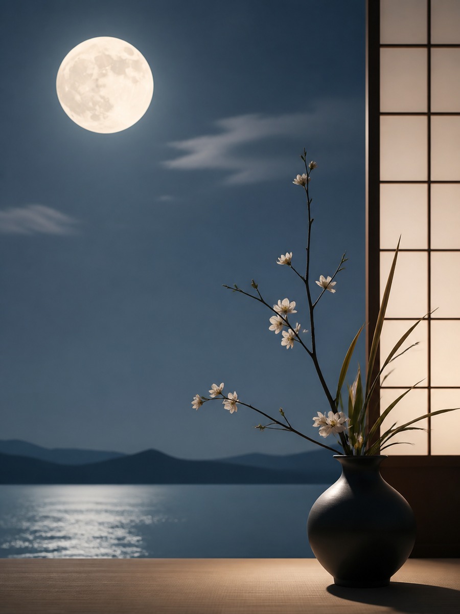 和風 月夜 作例10の作例画像