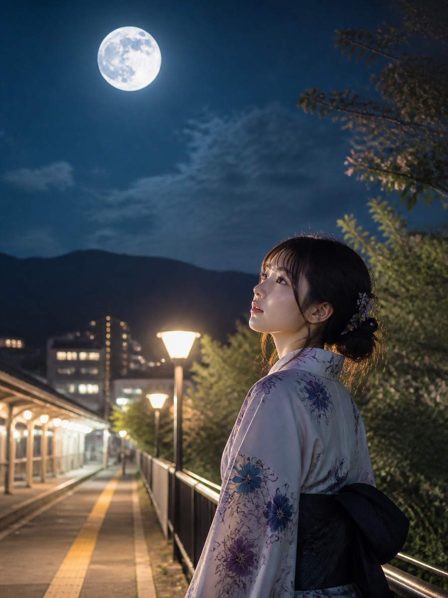 和風 月夜 作例14の作例画像