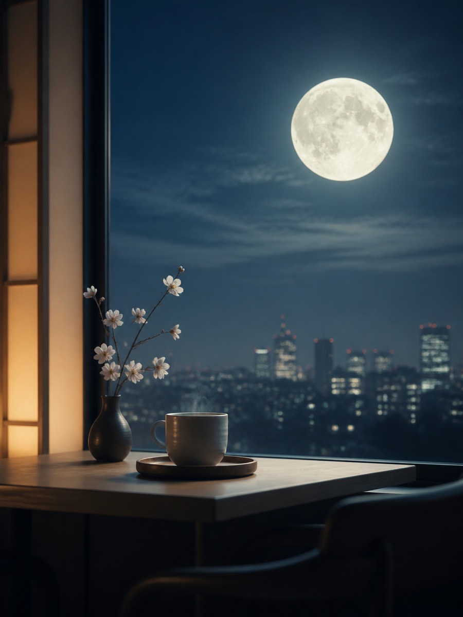 和風 月夜 作例2の作例画像