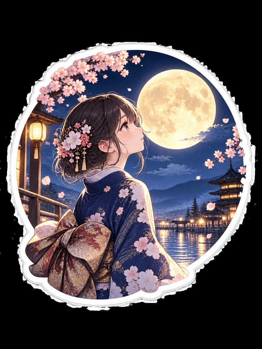 和風 月夜 作例20の作例画像