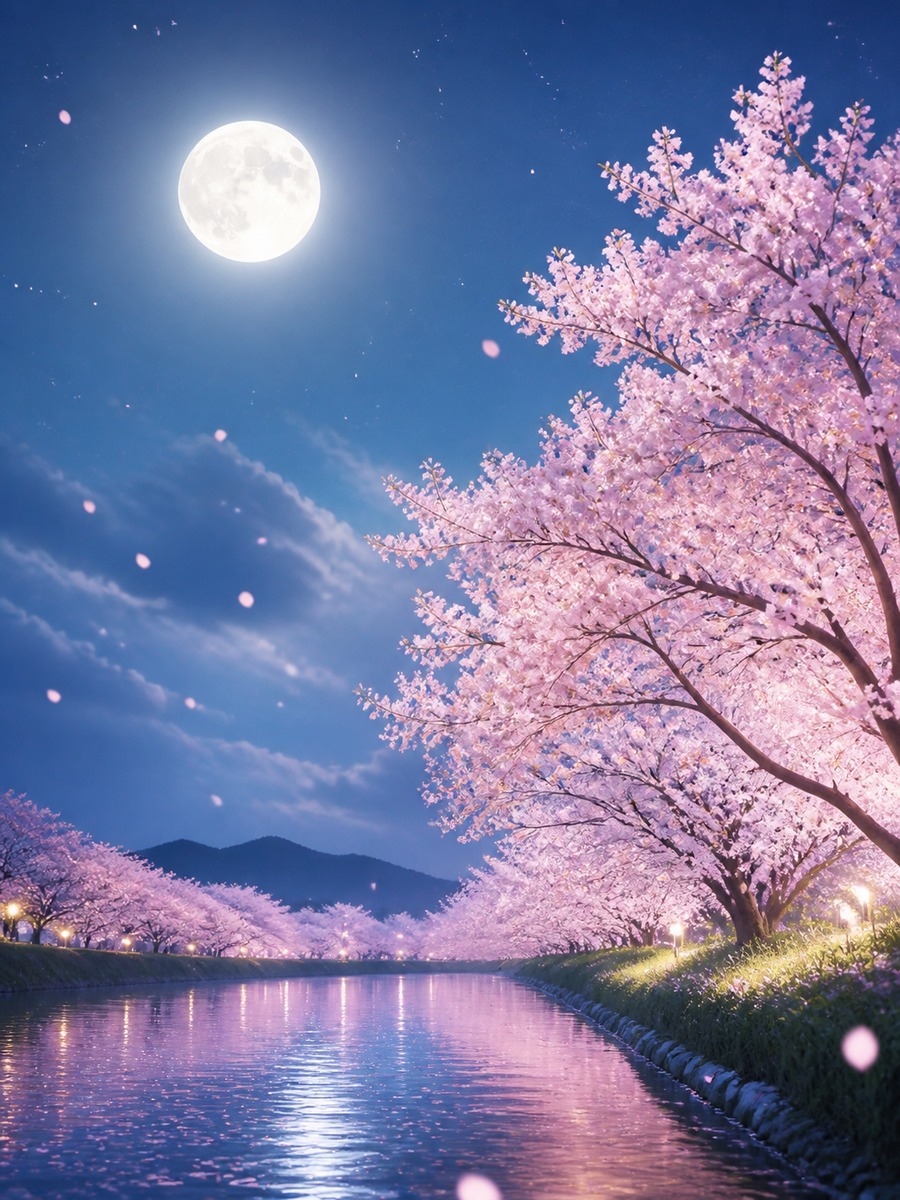 和風 月夜 作例3の作例画像