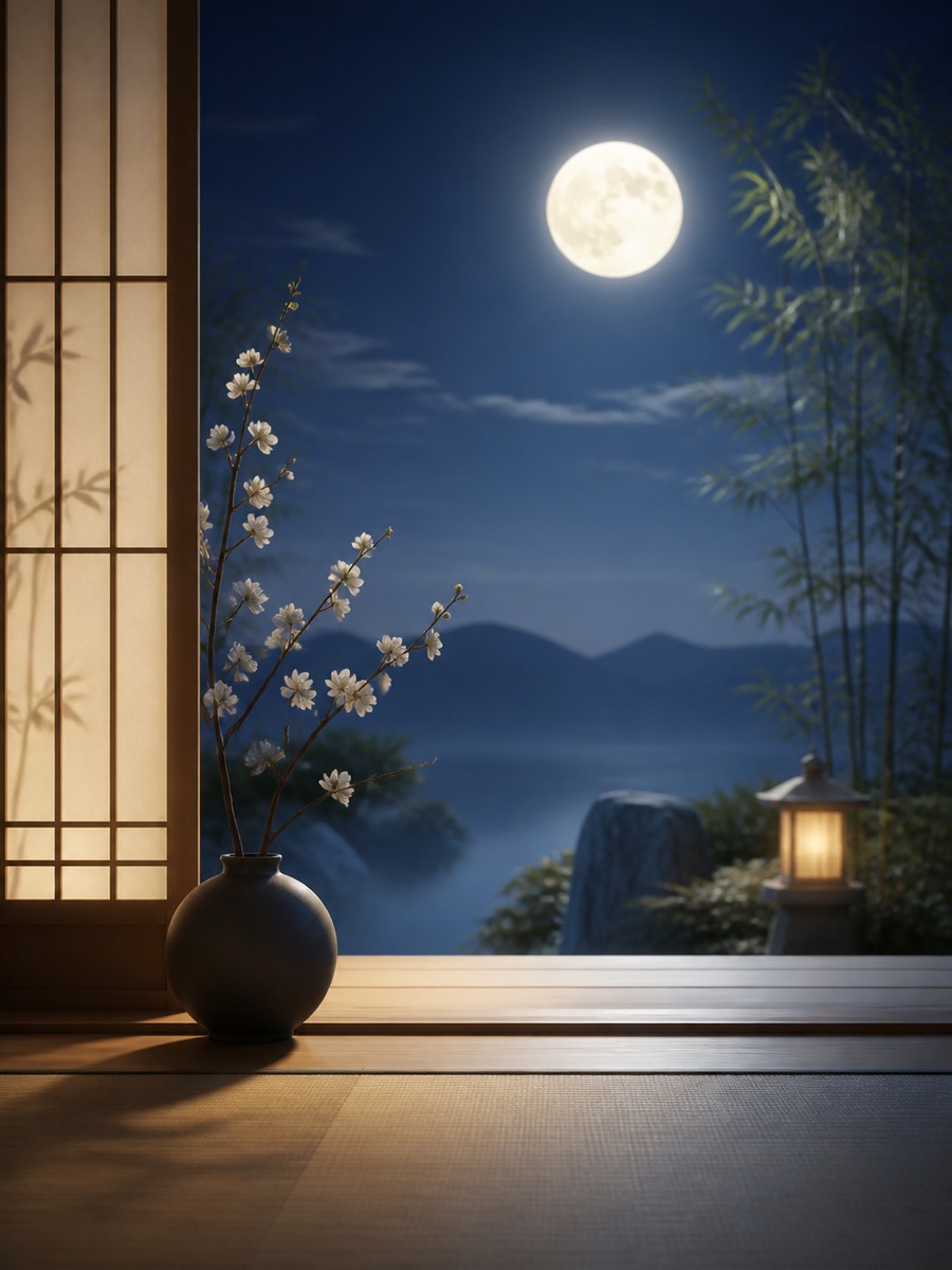 和風 月夜 作例9の作例画像