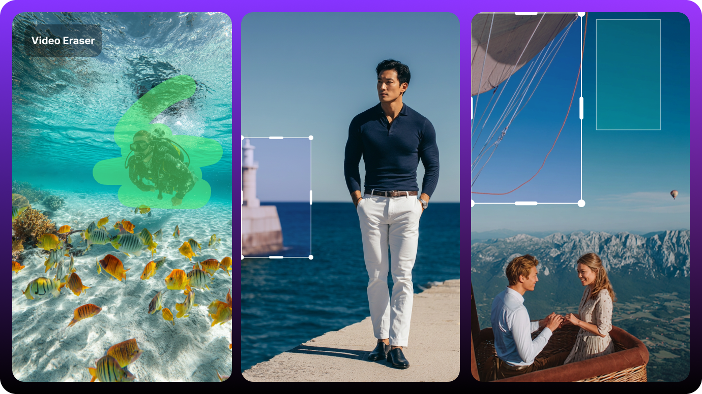 Remove objects from video with AI