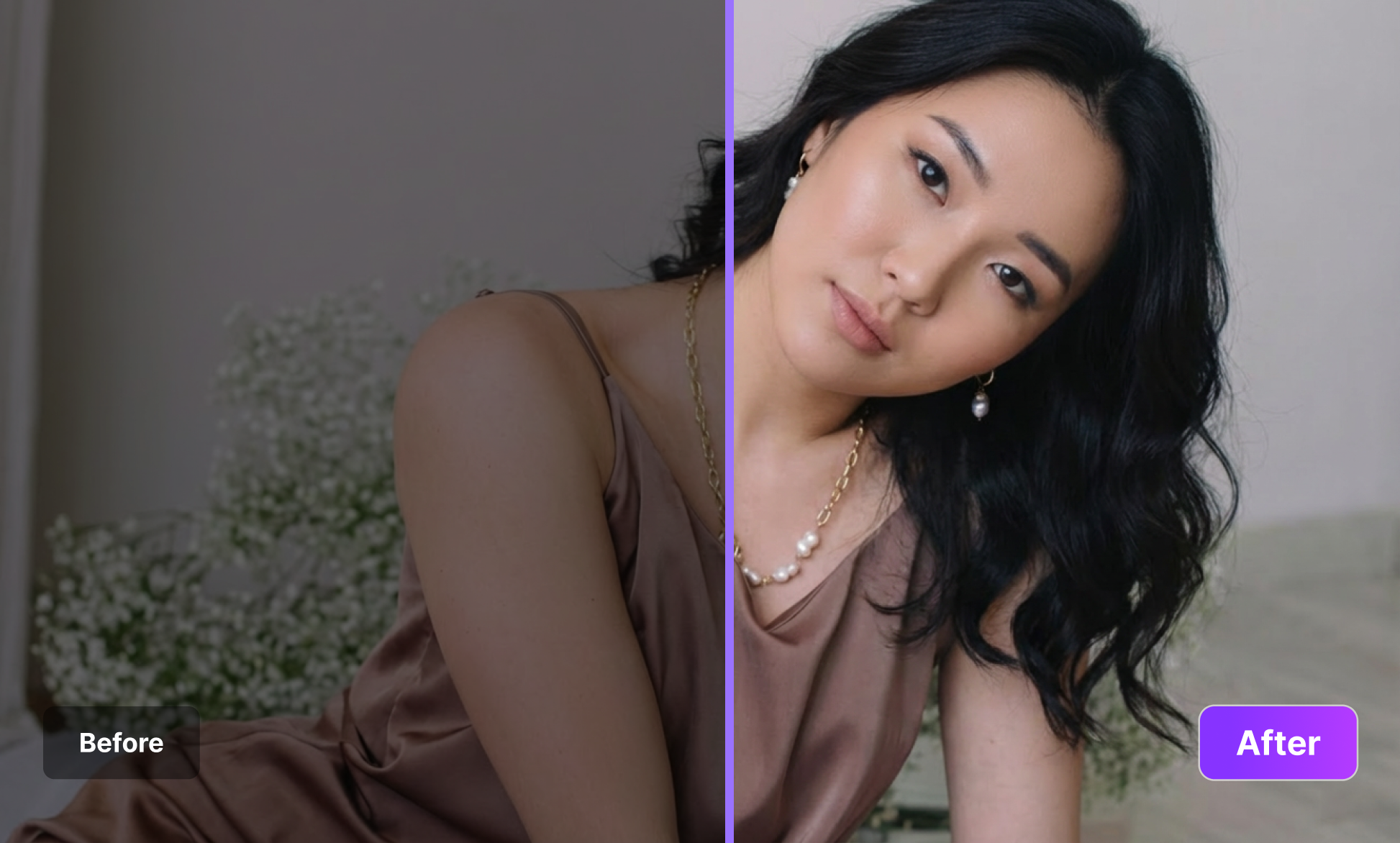 Free online AI photo enhancer preview